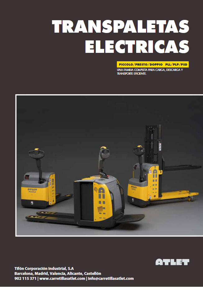 portada transpaletas atlet P low lifter_tifon